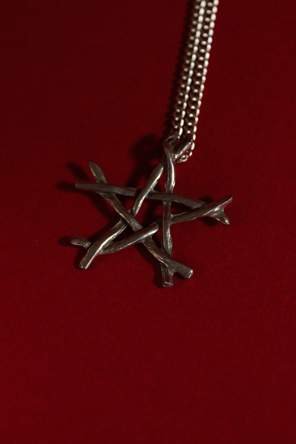 Pewter Twig Pentacle Large