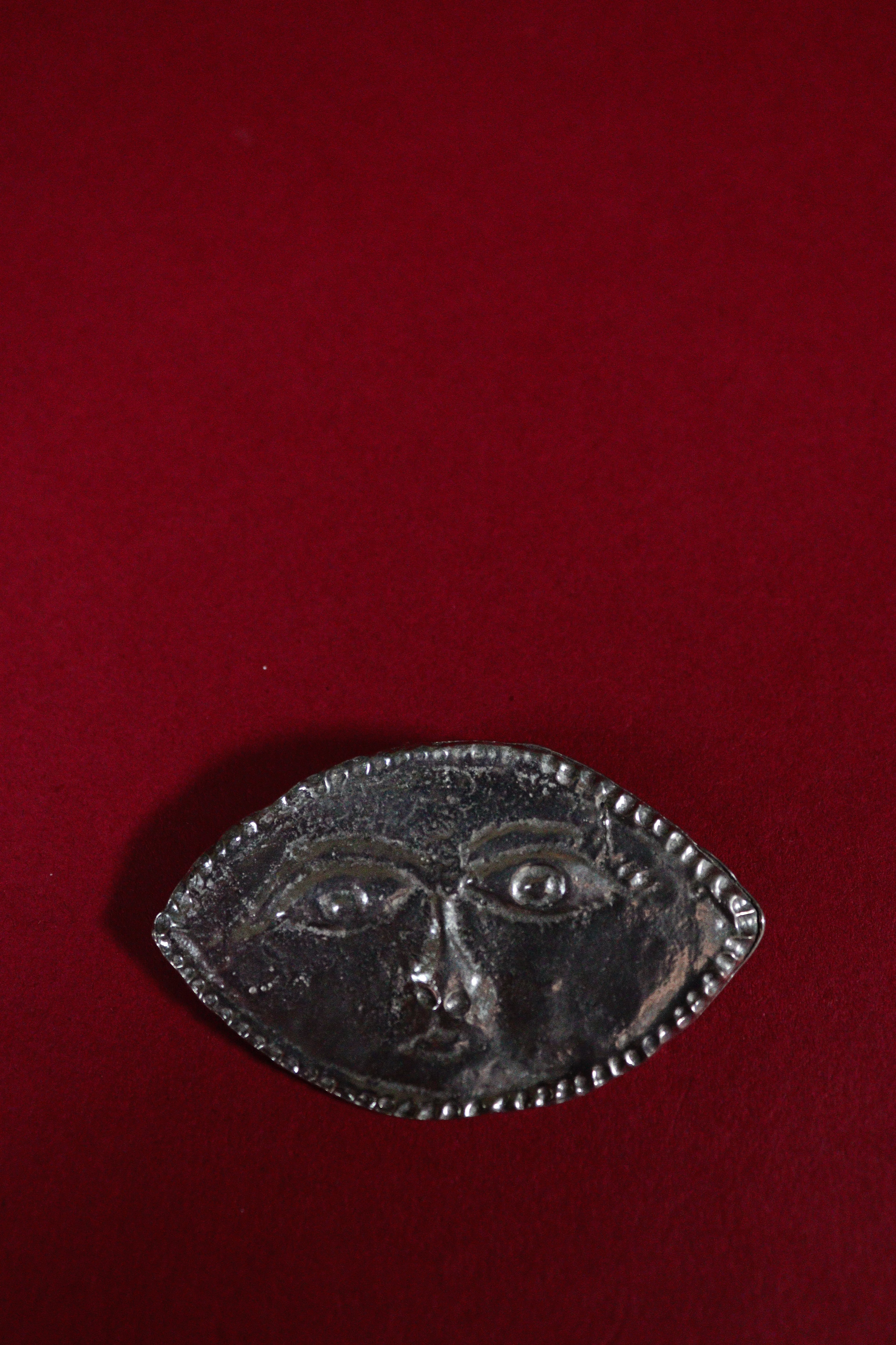 Moon Face Brooch