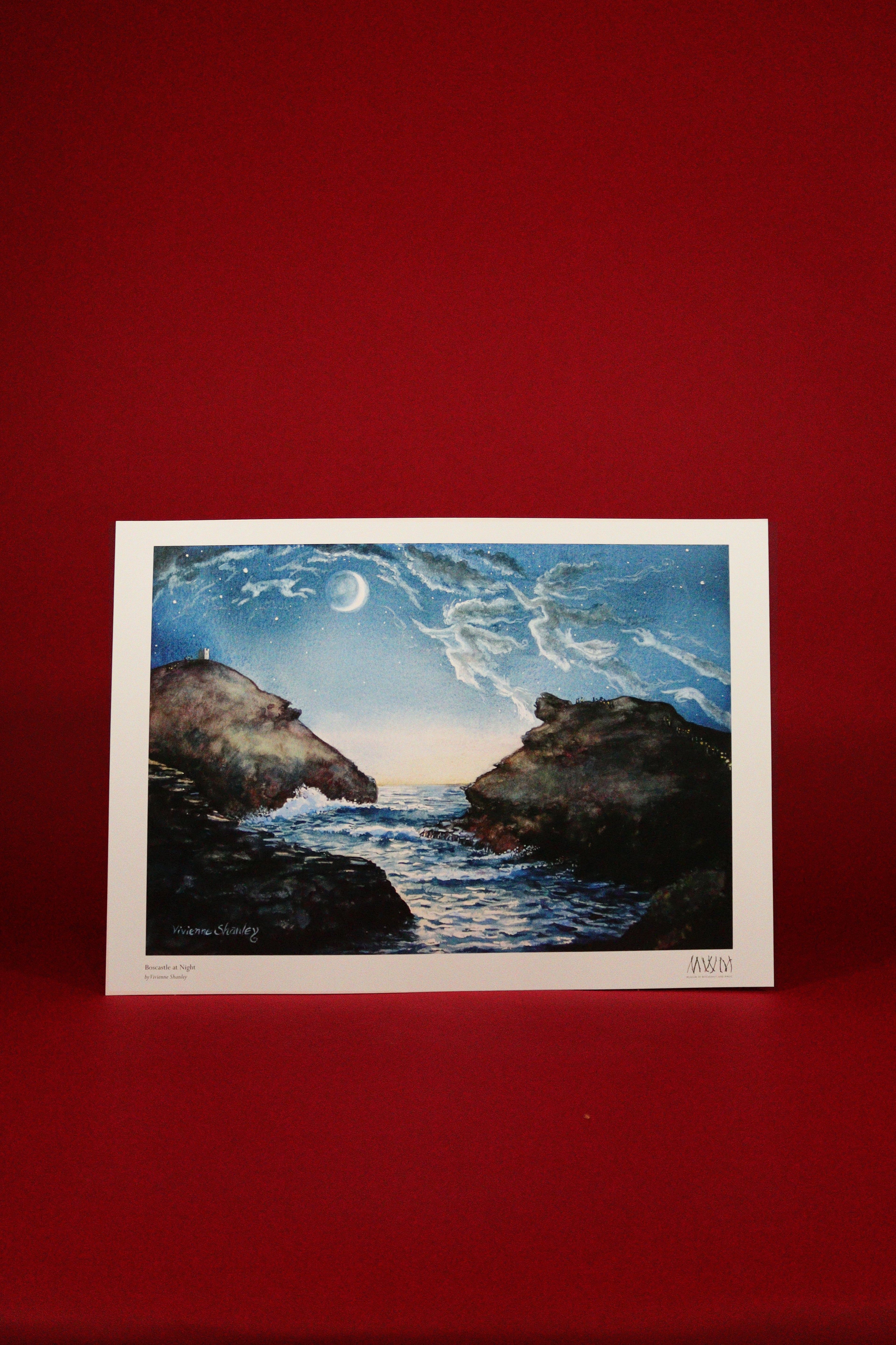 Boscastle At Night Poster