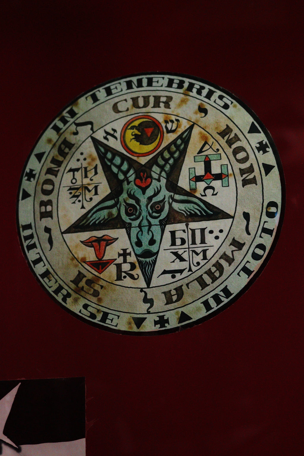 Baphomet, Pentacle And Sigils Car Sticker