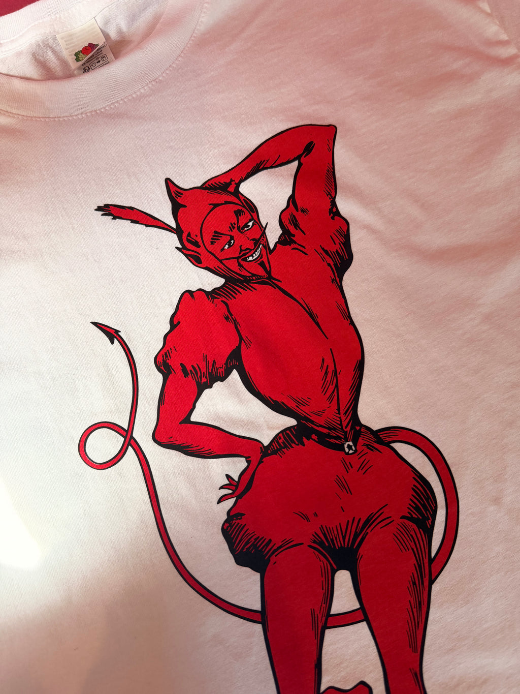 Museum Devil Print White Tshirt