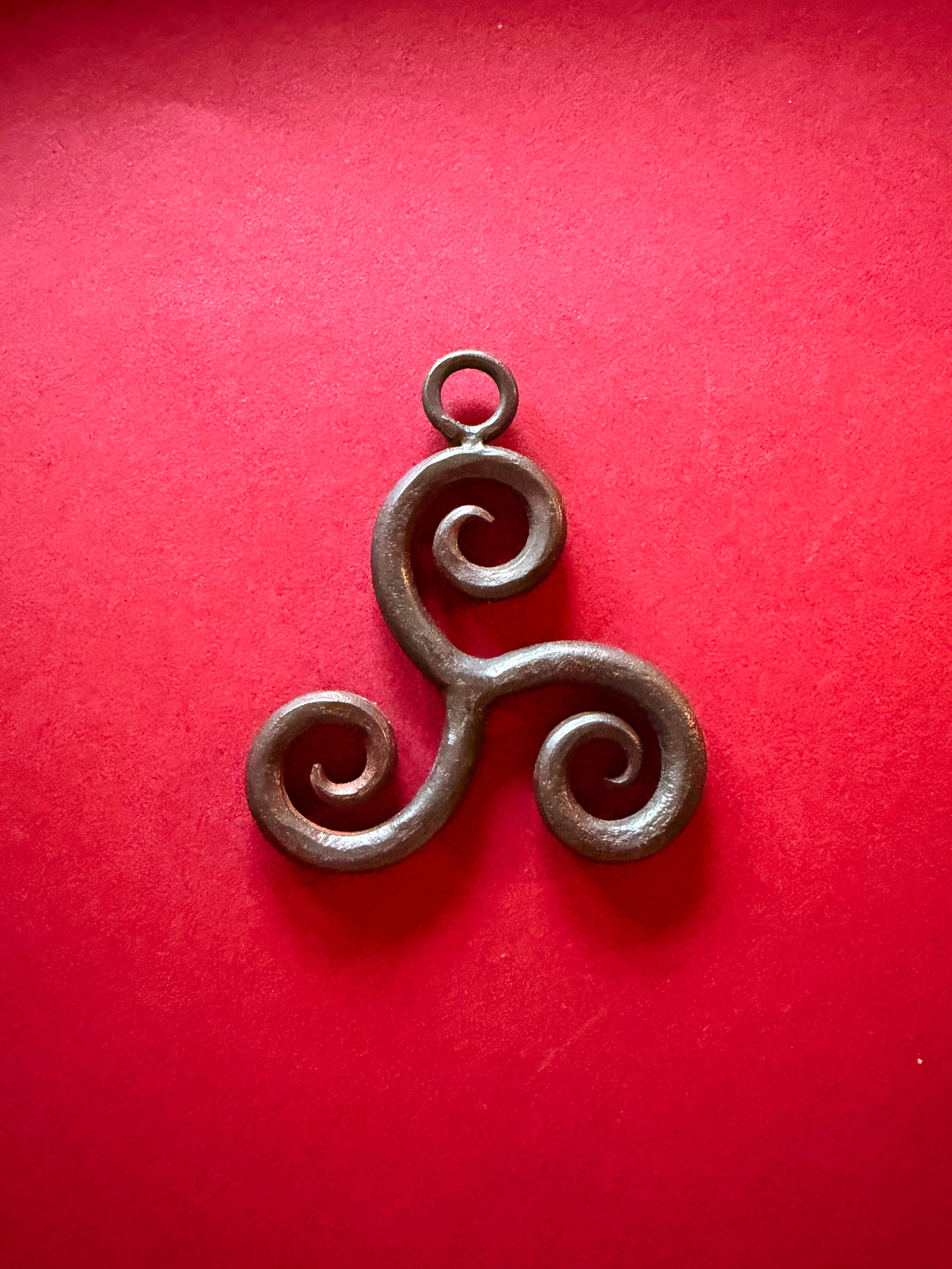 Iron Triskelion Pendant