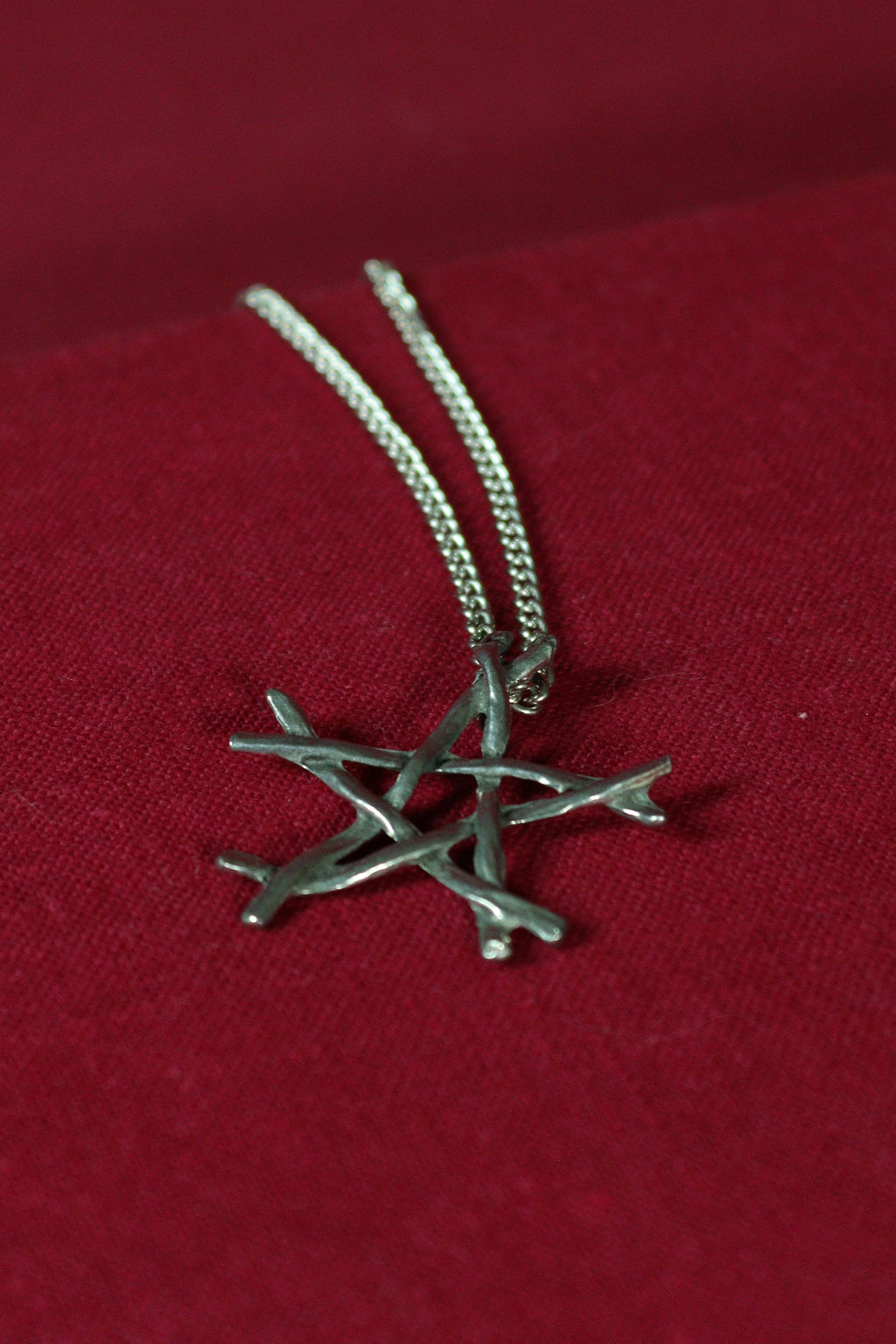 Pewter Twig Pentacle Large