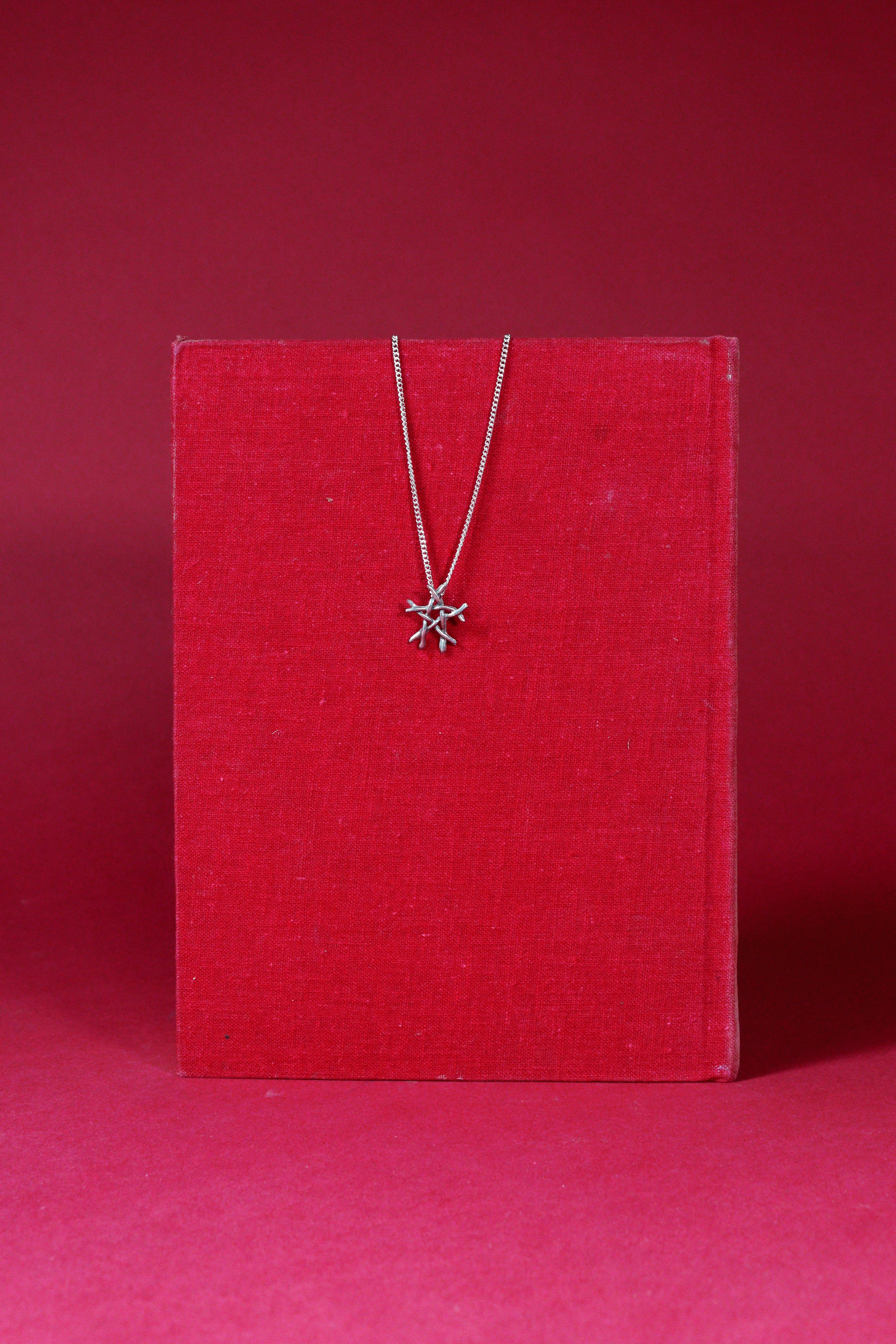 Pewter Twig Pentacle Small