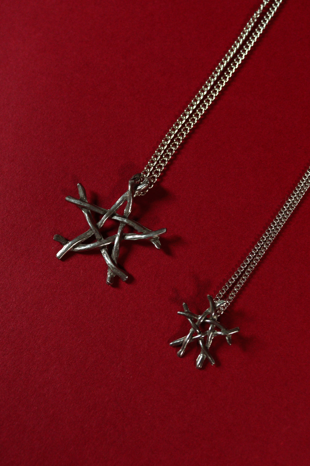 Pewter Twig Pentacle Large