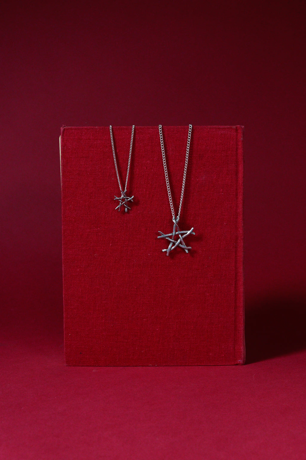 Pewter Twig Pentacle Large